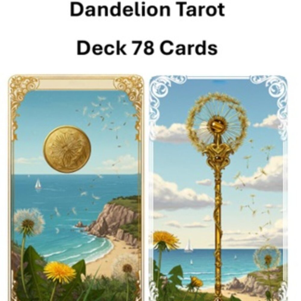 Dandelion  tarot deck 78 cards